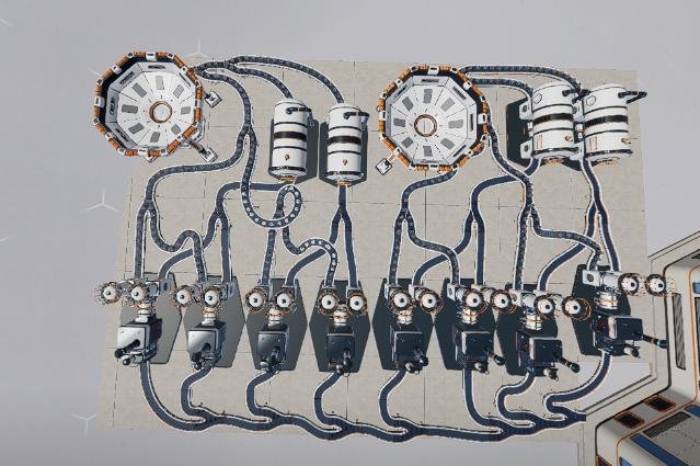 Moon Sweepers full size factory build with 2 capsule catchers, 4 pressure chambers, and 8 stone presses.