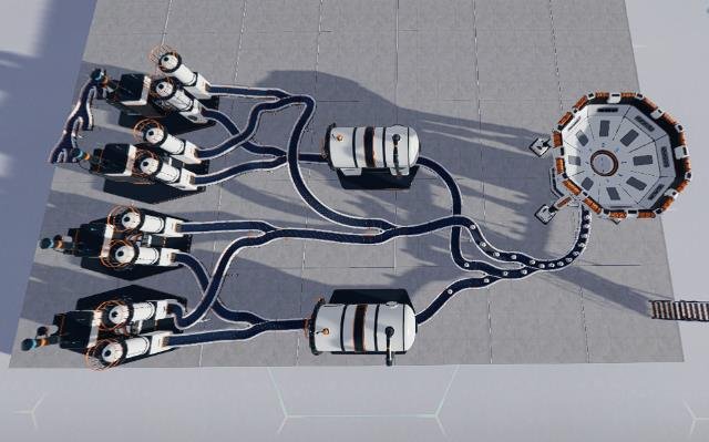 Moon Sweepers dust conveyor belt setup with raised belts to avoid overlapping.