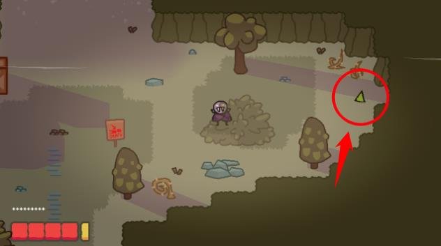 Vampy's Big Day Level 6 Gnome 1 location in the open area before Glurk's room