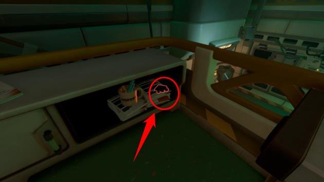 We Were Here Tomorrow puzzle piece 6 inside the second floor cabinet in Research and Development
